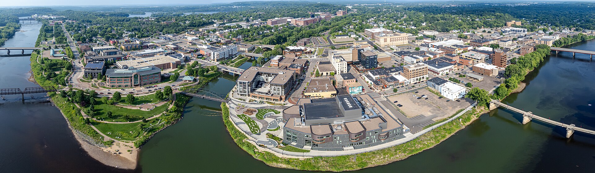 Eau Claire Wisconsin cityscape