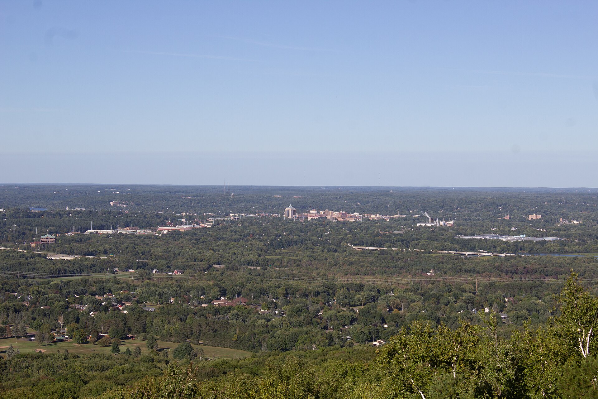 Wausau Wisconsin cityscape